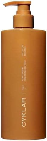 CYKLAR Sensorial Body Wash. Vanilla Verve Hydrating Cleanser with Moisture Locking Multi-Oil Complex, Sodium PCA and Glycerin. Nourishing Shower Gel for Women and Men, 16.5 Fl Oz Luxury Bodywash