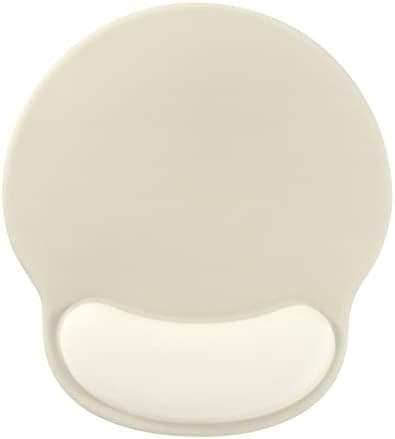 Ergonomic Mouse Pad with Gel Wrist Rest Support, Non-Slip High Viscosity Base for Office, Gaming, Computer & Laptop - Colorful Design Desk Accessory (Solid Khaki)