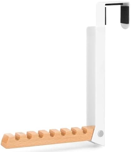 TERRA HOME Over The Door Coat Rack - Portable Foldable Laundry Hanger Dryer Rack - Ideal for Travel and Laundry Needs - Convenient Over The Door Hanger for Clothes and Laundry - 1PCS (White)