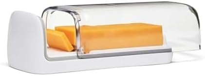 Chef'n 2-in-1 Cheese Slicer and Storage Container | Integrated Lid Keeps Cheese Fresh | Ideal Gift for the Cheese Lover