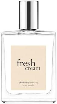philosophy fresh cream eau de toilette - sweet & captivating women's perfume - with notes of vanilla, heliotrope & tonka bean - long lasting fragrance
