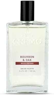 Cremo Cologne For Men - Bourbon & Oak Mens Cologne Spray, A Sophisticated Blend of Distiller’s Spice, Fine Bourbon and White Oak, Multi-Layered Signature Men's Fragrances, 3.4 Fl Oz