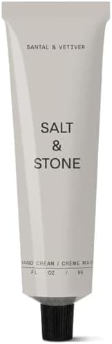 Salt & Stone Hand Cream for Women & Men | Hydrates, Nourishes & Softens Skin | Restores Dry Cracked Hands | Fast-Absorbing | Cruelty-Free & Vegan | Santal & Vetiver 2 fl oz