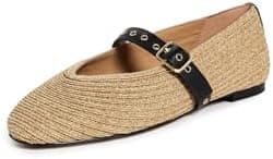Madewell Womens Hera Mary Jane - Faux Raffia