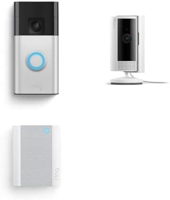 Ring Battery Doorbell with Ring Indoor Cam 2nd Gen and Ring Chime