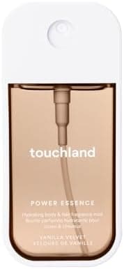 Touchland Hydrating Body & Hair Fragrance Mist – Vanilla Velvet – 2 FL OZ Travel Size Perfume Spray – Notes of Vanilla Vapor, Fresh Muguet, and Creamy Almond