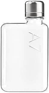 memobottle A7 6oz / 180ml - Slim & flat water bottle designed to fit in your bag - BPA-Free Tritan