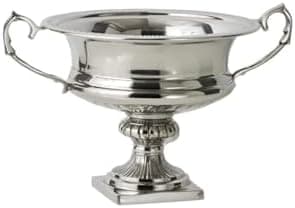 Serene Spaces Living Silver-Plated Trophy Flower Urn, Use for Home Decor, Event Centerpieces in 3 Sizes (Small - Pack of 1)