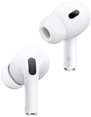 Apple AirPods Pro (2nd Generation) Wireless Ear Buds with USB-C Charging, Up to 2X More Active Noise Cancelling Bluetooth Headphones, Transparency Mode, Adaptive, Personalized Spatial Audio, White
