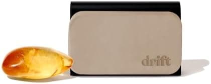 Drift Car Air Freshener - Stone Air Freshener Car Odor Eliminator - Long Lasting Scent - Auto Accessories - Metal Clip - Essential Oils - Clean Ingredients - Amber Scent Starter Kit