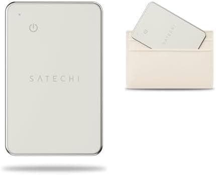 Satechi FindAll Wallet Card with Find My, Wallet Tracker Card with Left Behind Notification, Sound Alert and Wireless Charging, Works with iPhone, iPad, Mac – Sand