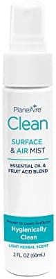 PlaneAire Clean | Travel Size Surface Cleaner and Air Freshener | All Purpose Cleaning Spray | Natural Odor Eliminator | Travel Cleaning Supplies | Room Spray | On the Go Essentials