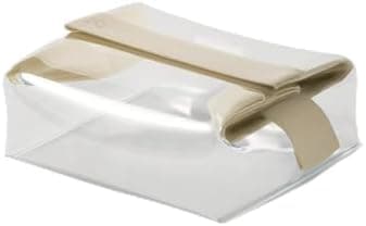 Cadence Parcel - Clear Kit with Magnetic Closure - Durable and Leak-Resistant Travel Toiletry Kit - TSA-Compliant & Modular Design - Hygiene Bag for Travel Essentials - 1 Qt - Pebble