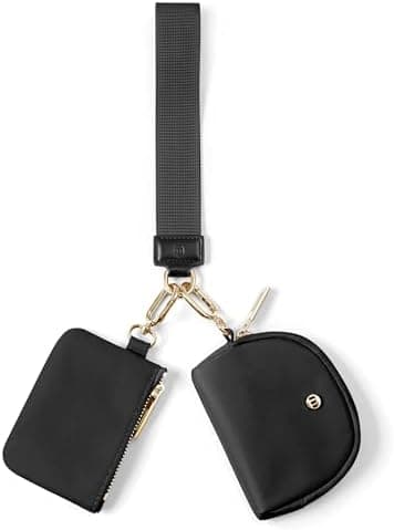 Mum's Memory Mini Zip Around Wristlet Wallets for Women -KeyChain Wallet with Detachable Dual Pouch Wristlet -Key Chain Coin Purse Small Wallets