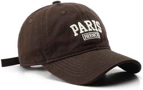 Paris Hat Unisex Baseball Cap Soft Sun Hat Adjustable Trucker Cap