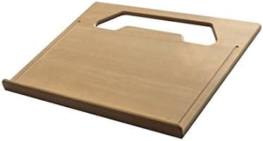 The Executive steering wheel desk measures 17” 3/4” × 13 7/8” provides a stable surface for most laptops, tablets, phones, and paperwork.