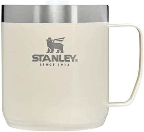 STANLEY Stay-Hot Camp Mug | Press Fit Drink Through Lid | Cup for Coffee, Tea and Drinks | Insulated Stainless Steel Coffee Mug | BPA-Free