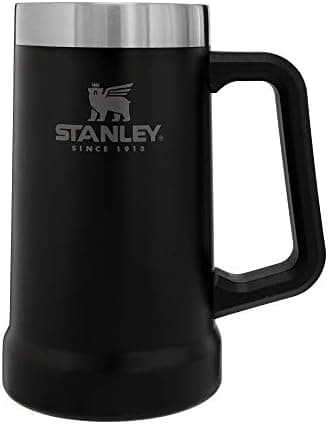 Stanley Stay-Chill Beer Stein 24 oz | Heavy Duty Big Grip Handle | Beer Tumbler Drink Cup, Holds 2 Cans | Insulated Stainless Steel Party Mug | BPA-Free