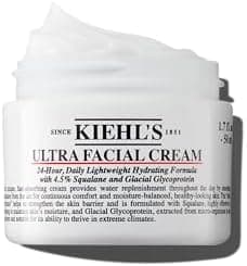 Kiehl's Ultra Facial Cream, with 4.5% Squalane to Strengthen Skin's Moisture Barrier, Skin Feels Softer and Smoother, Long-Lasting Hydration, Easy and Fast-Absorbing, Suitable for All Skin Types