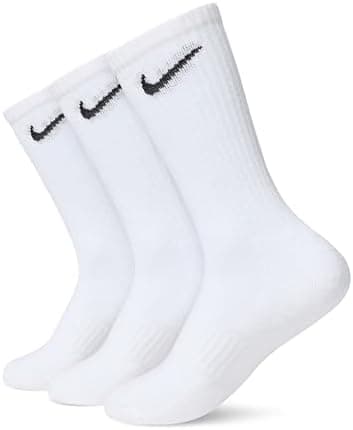 Nike unisex-adult Unisex Nike Everyday Cushion Crew 3 Pair