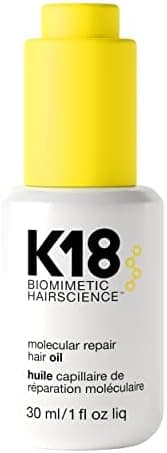 K18 Molecular Repair Hair Oil, Weightless Oil for Stronger, Healthier Hair, Suitable For All Hair Types