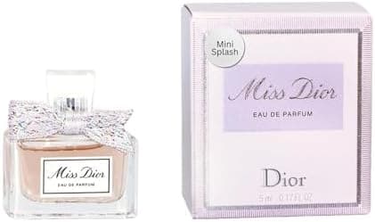 Miss Dior Eau de Parfum Mini Splash for Women, 0.17 Ounce