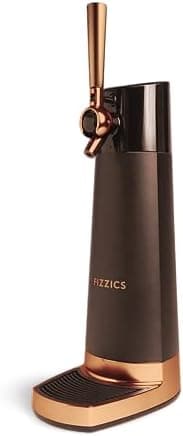 FIZZICS - DraftPour Beer Dispenser - Converts Any Can or Bottle Into a Nitro-Style Draft, Gift for Men and Beer Enthusiast, Beer Tap Draft Machine - Includes Upgraded Metal Tap Handle - Copper