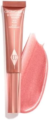 Charlotte Tilbury Beauty Light Wand Liquid Highlighter Makeup - Soft-Focus Highlighter & Blush for Cheeks - Pearlescent, Weightless Radiant Finish