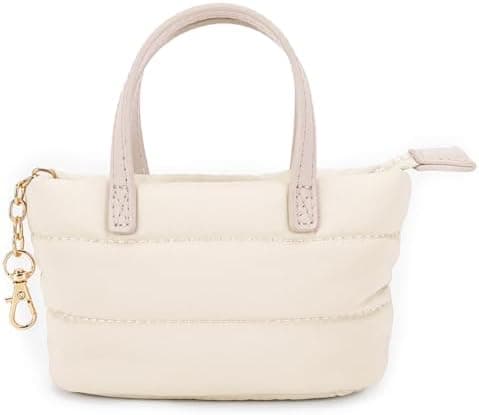 YFGBCX Mini Makeup Bag Puffy Cosmetic Bag Keychain Pouch Bag for Mini Makeup Kit Cute Lipstick Pouch Coin Purse