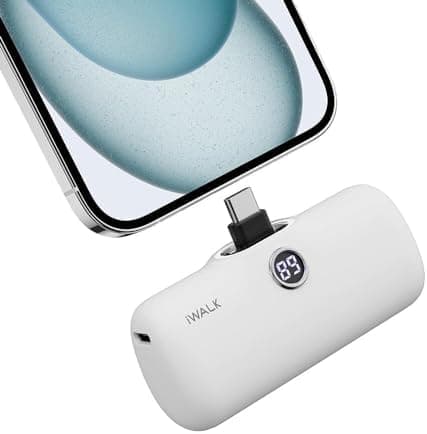 iWALK USB-C Portable Charger for iPhone 15/16: Mini 20W 4,800mAh Wireless Power Bank Fast Charging Travel Battery Pack Compatible with iPhone 16/15/15 Plus/15 Pro/15 Pro Max, Andriod Phone Samsung