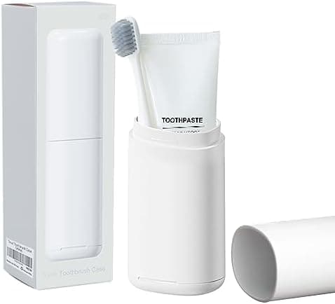 DeTii Toothbrush-Travel-Case-minimalist, Small-Toothbrush-Holder-Easy-Cleaning, Comfortable-Portable-Toothbrush Travel-Container-For-Camping-School-Trip