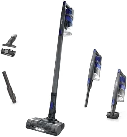 Shark | Pet Cordless Vacuum Cleaner | LED Headlights | Removable Handheld Vacuum for Pet Hair | Crevice Tool & Pet Multi-Tool Included | 40min Runtime | For Carpet & Hard Floors | Grey | IX141