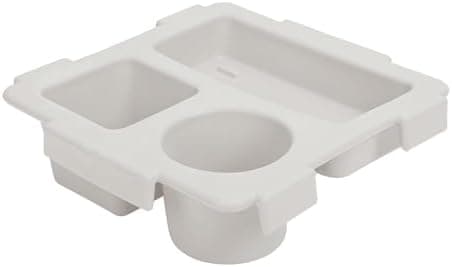 DJBNT Top Cup Holder Tray Accessory for Bogg Bag X-Large – EVA Foam Snack & Drink Tray Topper with Dividers, Compatible with Stanley Cups – Easy-Clean Portable Organizer (Whtie)