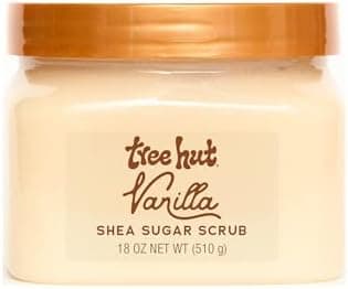 Tree Hut Vanilla Shea Sugar Scrub, Easter Gifts for Women, Exfoliating & Hydrating Body Scrub with Shea Butter & Essential Oils, Smooth Skin, For All Skin Types, Vegan, 18 oz