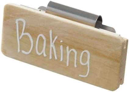 iDesign Wood Clip-On Labels for Storage Bins, Set of 3, The Rosanna Pansino Collection – 3.25” L x 2.5” W x 2.5” H, Natural