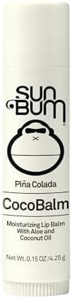 Sun Bum Cocobalm Piña Colada - Hydrating Lip Balm with Coconut Oil and Aloe Vera - 0.15 oz Stick