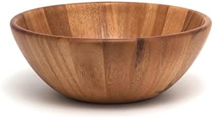 Lipper International Acacia Round Flair Bowl