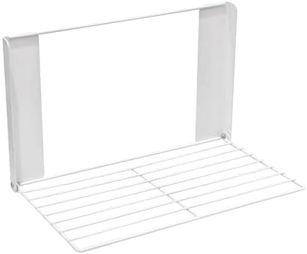 LEQ Clothes Drying Rack Magnetic Folding Shelf for Clothes and Towels, Magnet Rack Mount on Washing Machine Fridge, Durable Folding Rack for Laundry Room Bathroom Kitchen