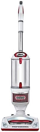 Shark NV501 Rotator Professional Lift-Away Upright Vacuum with HEPA Filter, Swivel Steering, LED Headlights, Wide Upholstery Tool, Dusting Brush & Crevice Tool, White/Red