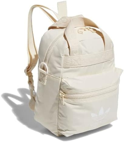 adidas Originals Micro Backpack Small Mini Travel Bag, Wonder White/White, One Size