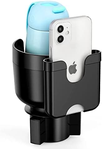 Accmor Universal Car Cup Holder Expander Adapter with Adjustable Base, 2-in-1 Car Cup Holder Expander Organizer Compatible with Hydro Flasks 32/40oz, Yeti 14/24/36/46oz, Large Bottles in 2.2" -3.9"