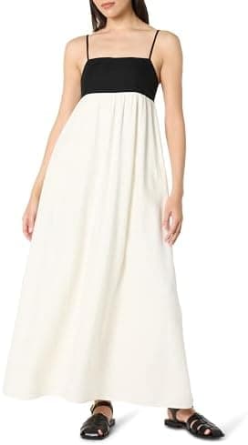 The Drop Womens Colorblock Strappy Maxi Dress