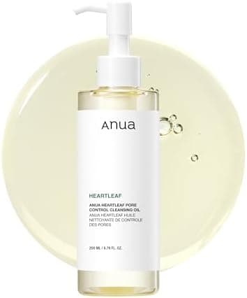 Anua Heartleaf Pore Control Cleansing Oil, Pore Cleanser, Sebum Care, Gentle Melting Oil Cleanser for Face, Safe For All Skin Type, Daily Hydrating Makeup Remover, Korean Skin Care (6.76fl.oz)