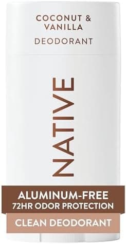 Native Deodorant Contains Naturally Derived Ingredients, 72 Hour Odor Control, Deodorant for Women and Men, Aluminum Free, Coconut & Vanilla 2.65oz