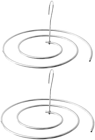 WAIKAS Pack of 2 Spiral Sheet Hanger, 304 Stainless Steel, Hangers Space Saving for Bedspreads Coverlets Mattresses Tablecloths Sofa Covers Blankets Shawls Scarfs Capes