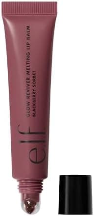 e.l.f. Glow Reviver Melting Lip Balm, Hydrating Tinted Lip Balm For A Glossy Finish & Soft, Supple Lips, Vegan & Cruelty-Free, Blackberry Sorbet