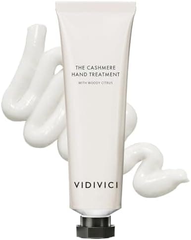 VIDIVICI The Cashmere Hand Cream with Shea Butter – Woody Citrus Scented Moisturizer for Dry & Cracked Hands – Repairs Skin Barrier – Soft Silky Texture – 1.69oz