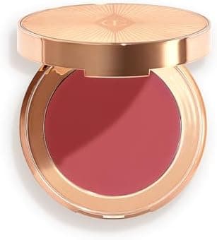Charlotte Tilbury Pillow Talk Lip & Cheek Cream Blush - Hydrating Face Makeup with a Dewy, Sheer Finish - Enriched with Vitamin E & Beeswax to Soften Skin