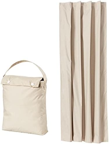 Amazon Basics Portable Blackout Curtain Shade with Suction Cups, Noise Reducing, Energy Saving, 100% Polyester, 50"W x 78"L, Beige, 1-Pack