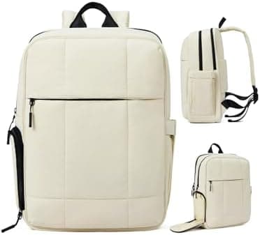 CLUCI Lightweight Travel Backpack Carry on Flight Approved, Puffy Gym Backpack with Shoe Compartment, Personal Item Travel Bag, 15.6 inch Laptop Backpack for Weekender Business